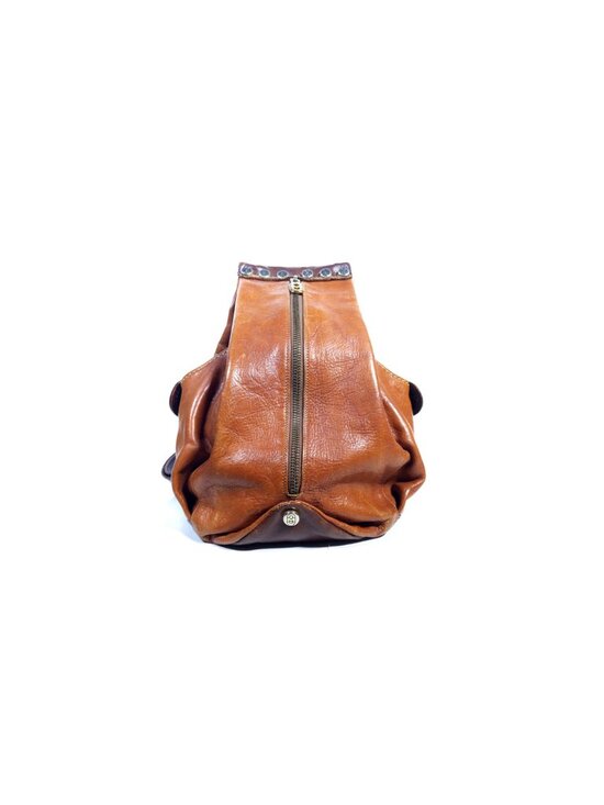 VTG Marino Orlandi Made in Italy Caramel Leather Backpack main image 6